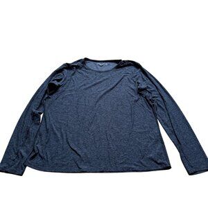 Outdoor Voices XL Heather Gray Long Sleeve Performance Athleisure Shirt